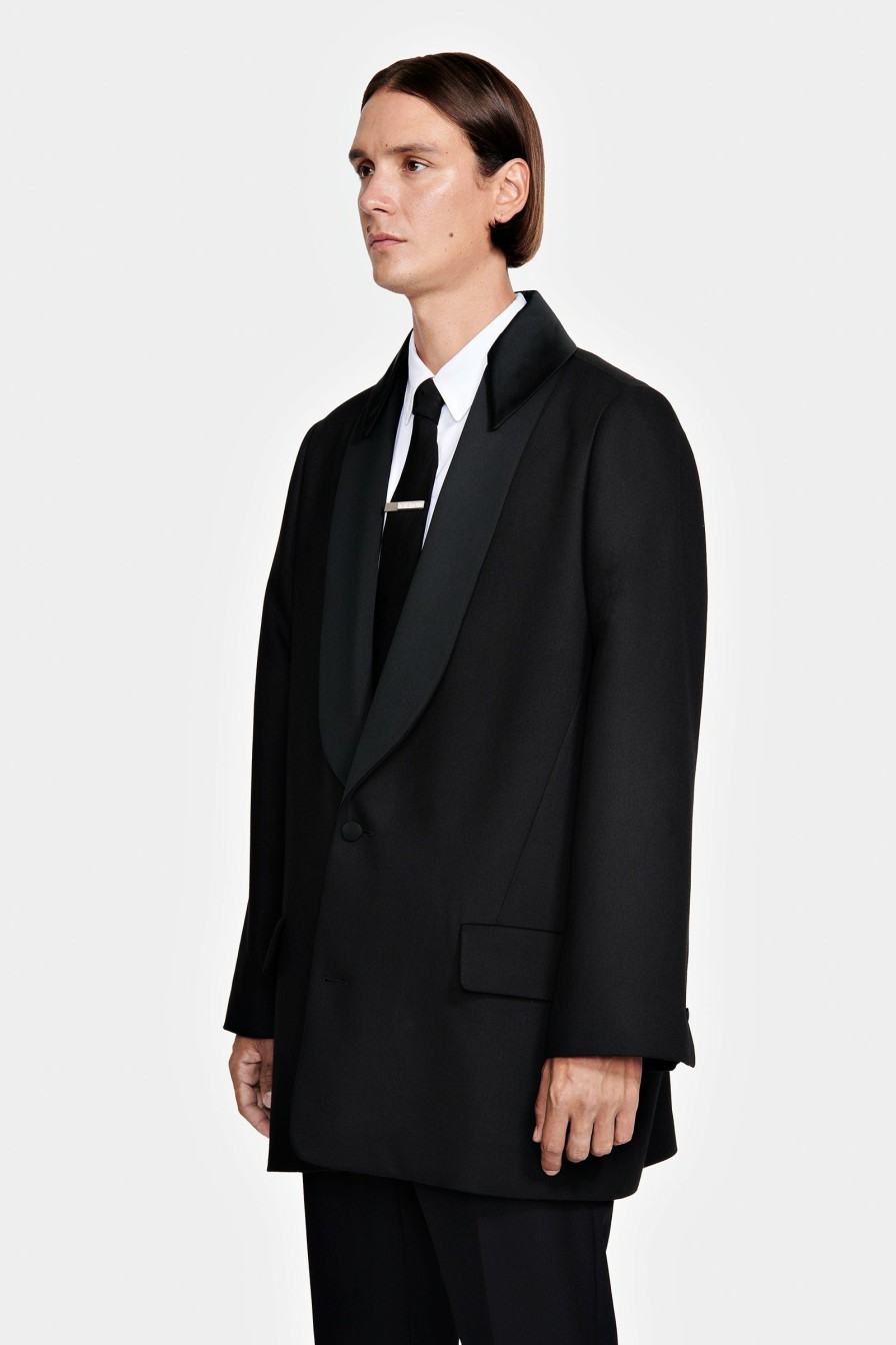 PIÈCES SIGNATURE|PRÊT À PORTER Louis Gabriel Nouchi | Veste Tuxedo Avec Col En Satin