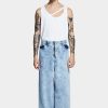 PRÊT À PORTER Louis Gabriel Nouchi | Pantalon Zippe En Denim Delave