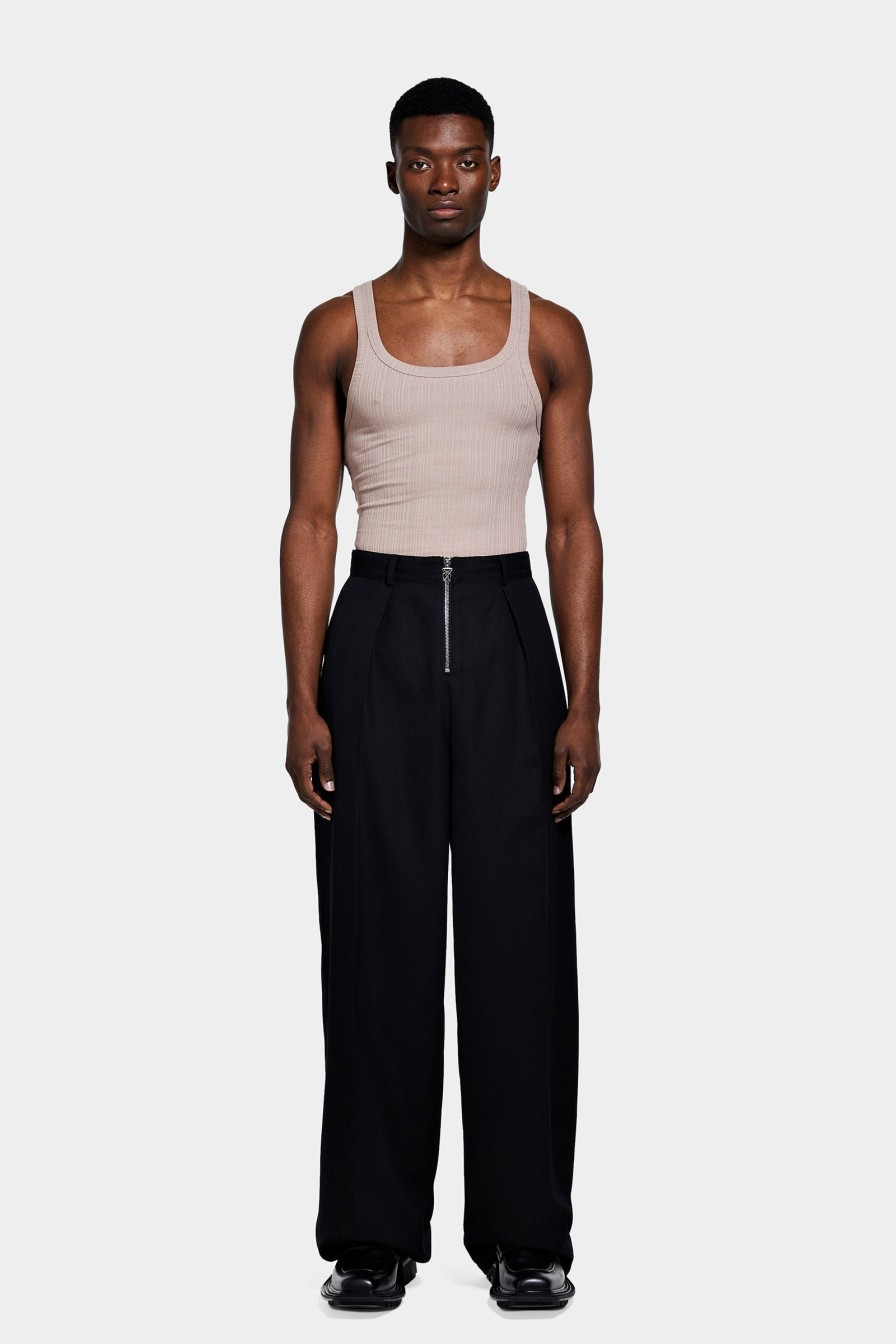 PRÊT À PORTER Louis Gabriel Nouchi | Pantalon Large Avec Fermeture Zippee Trombone